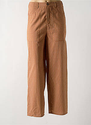 Pantalon drept talie elastică maro HARRIS WILSON femeie