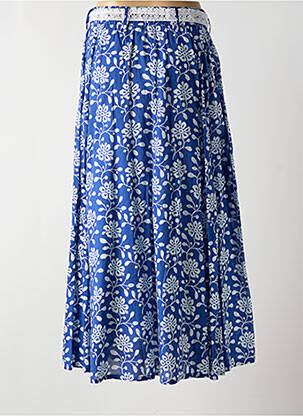 Fustă lungă imprimeu fantezie albastru SWILDENS femeie