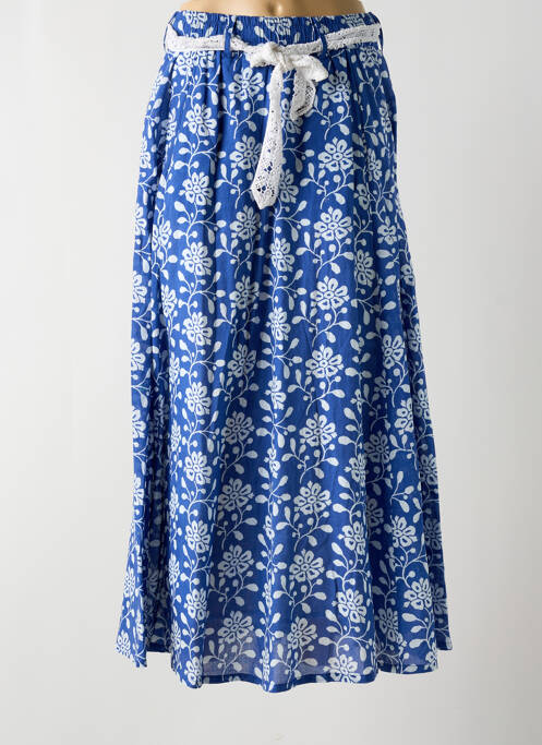 Fustă lungă albastru SWILDENS femeie