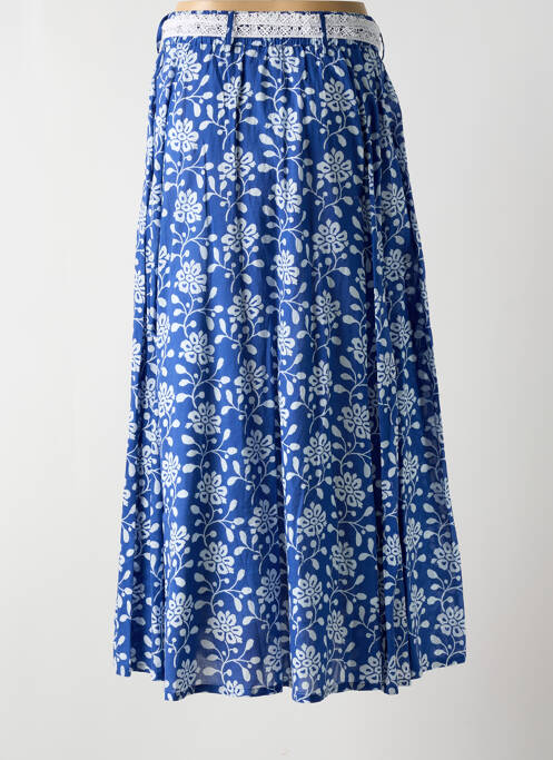 Fustă lungă albastru SWILDENS femeie