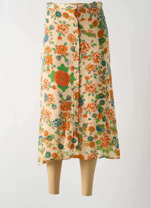 Fustă lungă bej SWILDENS femeie