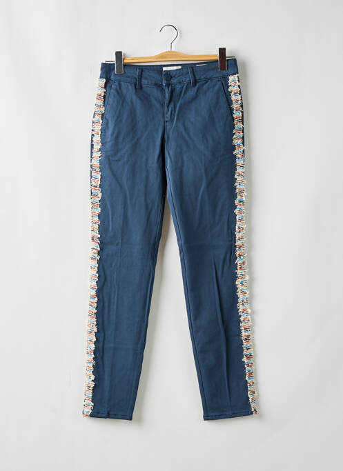 Pantalon chino albastru HAPPY femeie