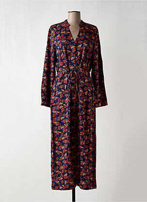 Rochie lungă mâneci lungi mâneci lungi albastru NICE THINGS femeie