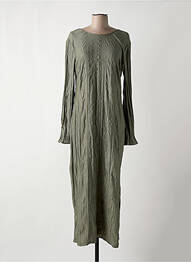 Rochie lungă mâneci lungi mâneci lungi verde SAMSOE & SAMSOE femeie