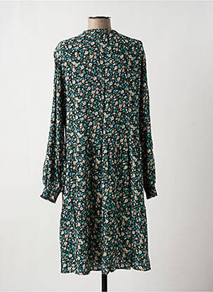 Rochie midi imprimeu floral mâneci lungi albastru OUI femeie