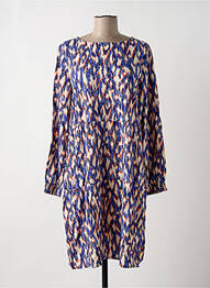 Rochie midi imprimeu fantezie mâneci lungi albastru STREET ONE femeie