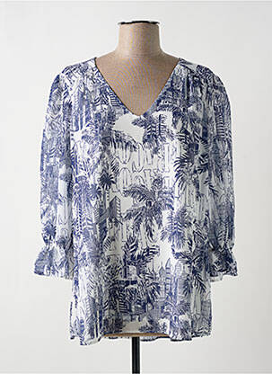 Tunică mâneci lungi albastru FRACOMINA femeie