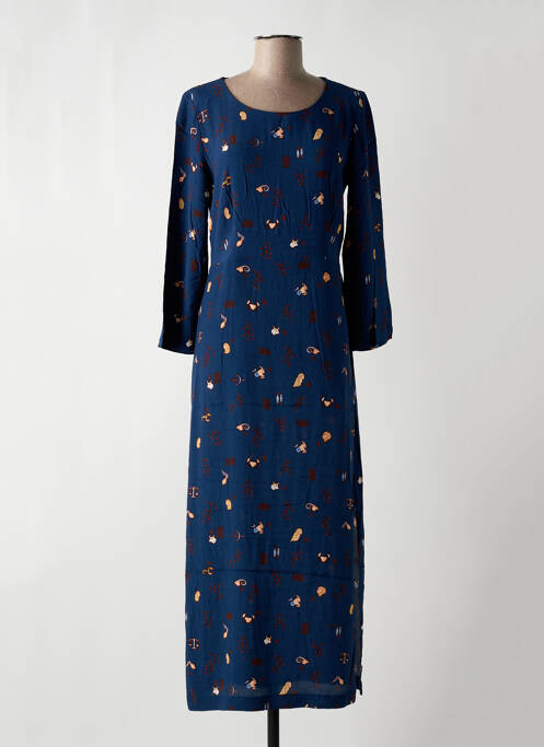 Rochie lungă albastru NICE THINGS femeie