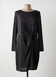 Rochie midi mâneci lungi mâneci lungi negru OUI femme