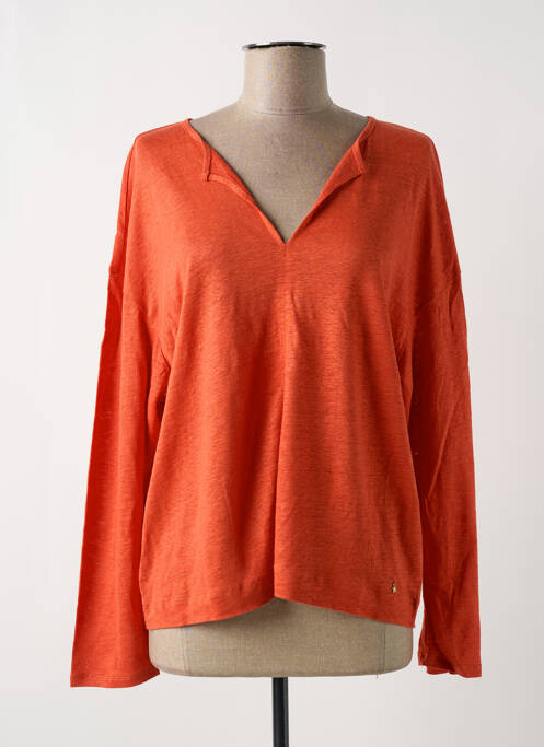 Top portocaliu DES PETITS HAUTS femeie