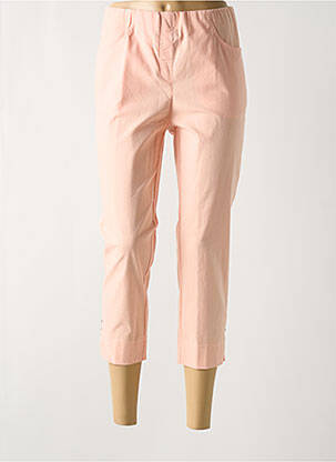 Pantalon trei sferturi roz ADELINA BY SCHEITER femeie