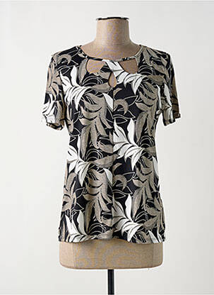 Tricou elasticitate mâneci scurte negru DIANE LAURY femeie
