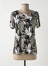 Tricou elasticitate mâneci scurte negru DIANE LAURY femme