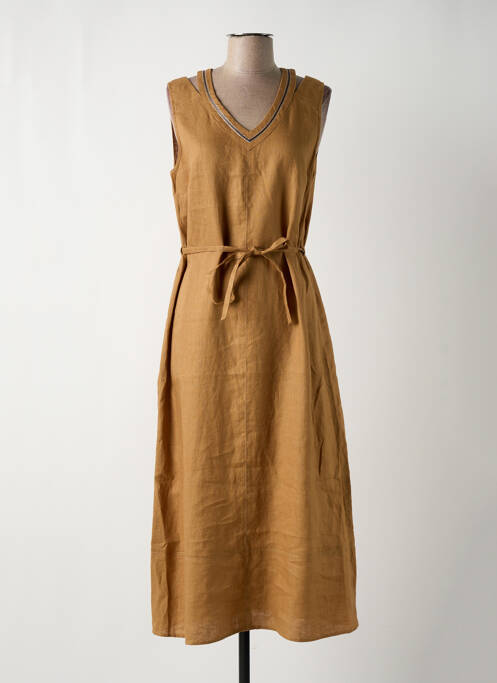 Rochie lungă maro DIANE LAURY femeie