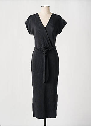 Rochie midi mâneci scurte mâneci scurte negru GARCIA femeie
