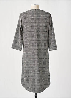 Rochie midi mâneci 3/4 mâneci 3/4 gri C'EST BEAU LA VIE femeie