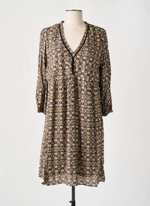 Rochie scurtă maro C'EST BEAU LA VIE femeie