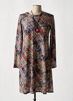 Rochie midi maro TINTA femeie