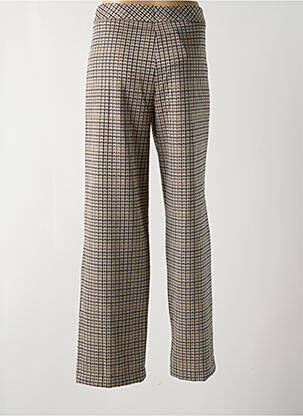 Pantalon drept elasticitate talie înaltă bej TINTA STYLE femeie