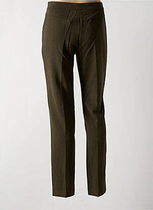 Pantalon slim buzunare talie înaltă verde PAZ TORRAS femeie