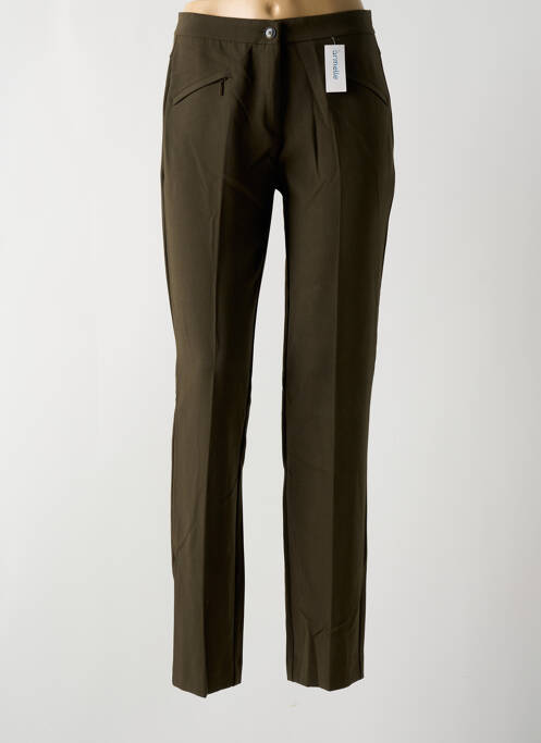 Pantalon slim verde PAZ TORRAS femeie