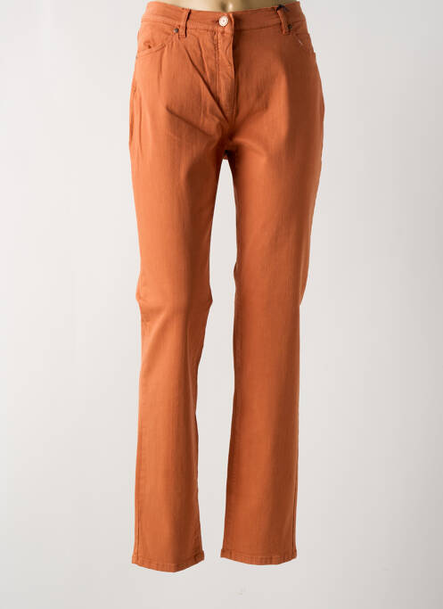 Blugi cu croială slim portocaliu TONI femeie