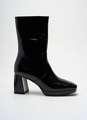 Botine/ghete toc pătrat toc de 4 la 6 cm negru WHAT FOR femeie