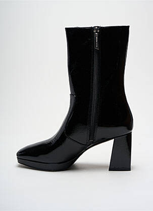 Botine/ghete toc pătrat toc de 4 la 6 cm negru WHAT FOR femeie