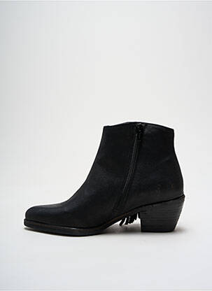 Botine/ghete material neted toc de 4 la 6 cm negru LA FEE MARABOUTEE femeie