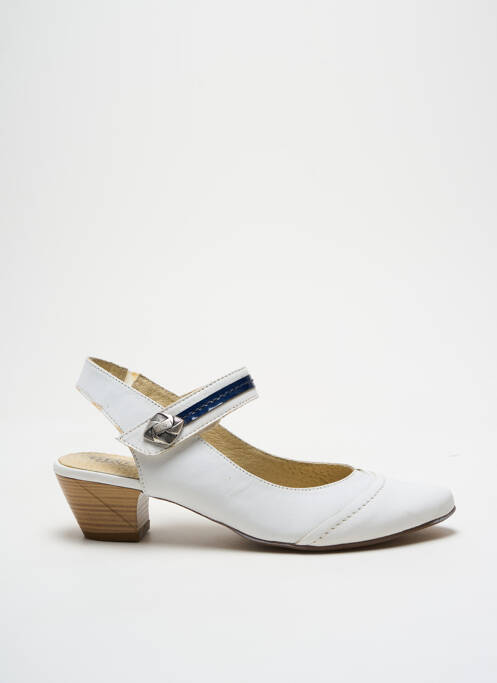 Pantofi cu toc alb GEO-REINO femeie
