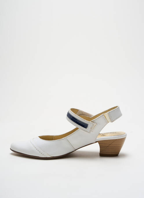 Pantofi cu toc alb GEO-REINO femeie