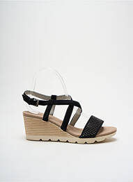 Sandale/pantofi decupați toc platformă toc de 4 la 6 cm negru CAPRICE femeie