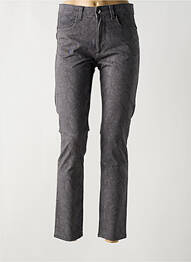 Pantalon slim țesătură poplin mărime normală gri STOOKER femme