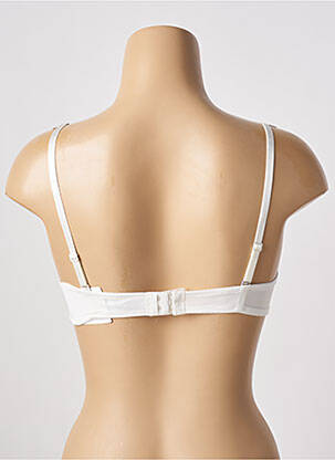 Sutien efect material satinat top sutien push-up bej STEFFY femeie