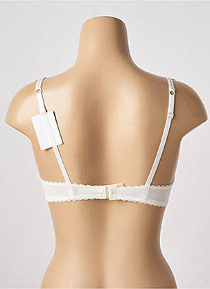 Sutien efect material satinat top sutien push-up bej STEFFY femeie