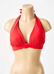 Sutien de costum de baie top triunghiuri top triunghiuri roșu PAIN DE SUCRE femeie