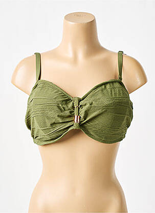 Sutien de costum de baie sutien cupe întregi cu decolteu înalt sutien cupe întregi cu decolteu înalt verde FANTASIE femeie