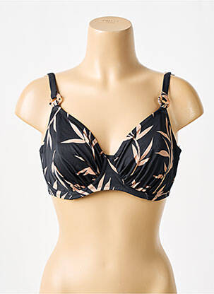 Sutien de costum de baie sutien cupe întregi cu decolteu înalt sutien cupe întregi cu decolteu înalt negru FANTASIE femeie