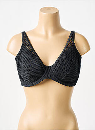 Sutien de costum de baie sutien cupe întregi cu decolteu înalt sutien cupe întregi cu decolteu înalt negru FREYA femeie