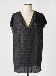 Rochie de plajă mâneci scurte negru NURIA FERRER femme