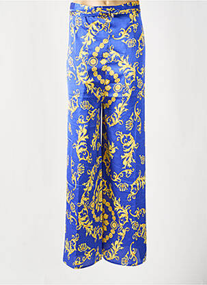 Pantalon larg talie înaltă talie înaltă albastru LINGADORE femeie