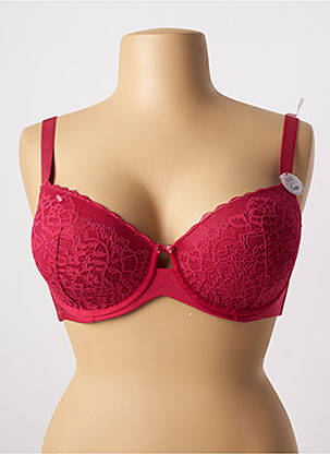 Sutien efect material satinat top sutien modelat roșu ESPRIT femeie