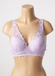 Sutien efect material satinat top sutien modelat violet ESPRIT femme
