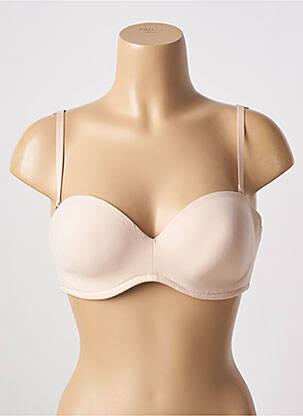 Sutien efect material satinat sutien balconet cu decolteu înalt piele LOU femeie