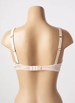 Sutien efect material satinat roz LOU femeie