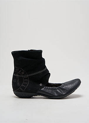 Botine/ghete material neted toc plat până la 3 cm negru MAM'ZELLE femeie