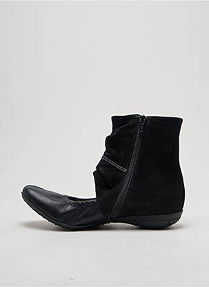 Botine/ghete material neted toc plat până la 3 cm negru MAM'ZELLE femeie