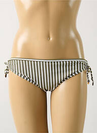 Chiloți de baie efect material satinat bikini verde LINGADORE femme