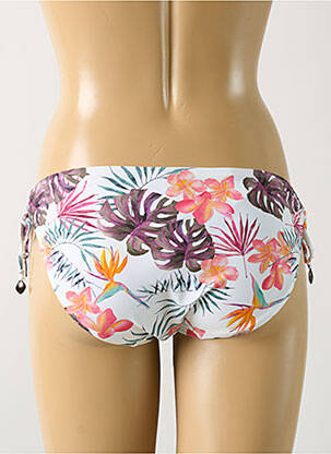 Chiloți de baie imprimeu tie and dye bikini alb LINGADORE femeie