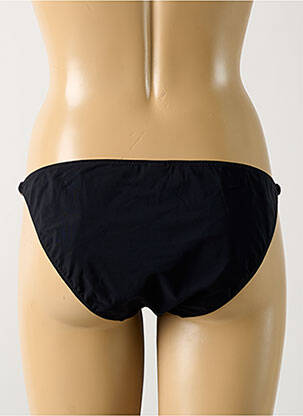 Chiloți de baie efect material satinat bikini negru PAIN DE SUCRE femeie